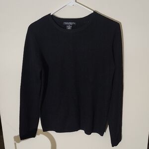 Sarah Spencer Black Crewneck Sweater No Refunds